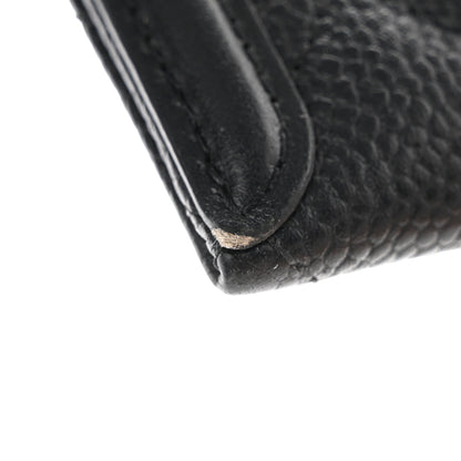 Chanel Caviar Quilted Filigree Zip Pouch Black 10 of 12