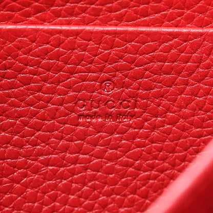 Gucci Calfskin GG Marmont Chain Wallet Vulcanic Red 6 of 10
