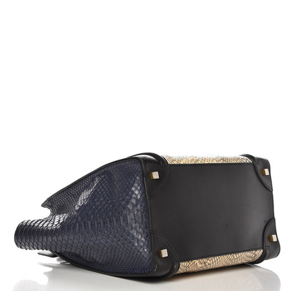 Celine Cobra Mini Luggage Black Navy Khaki 4 of 17