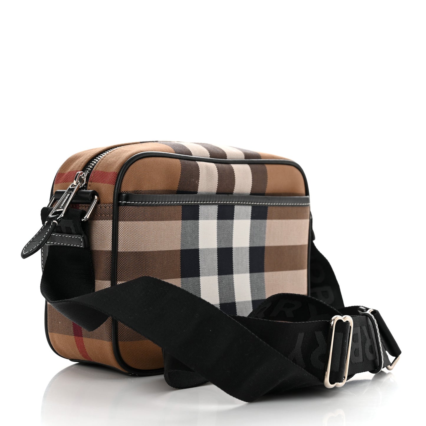 Canvas Check Paddy Messenger Birch Brown