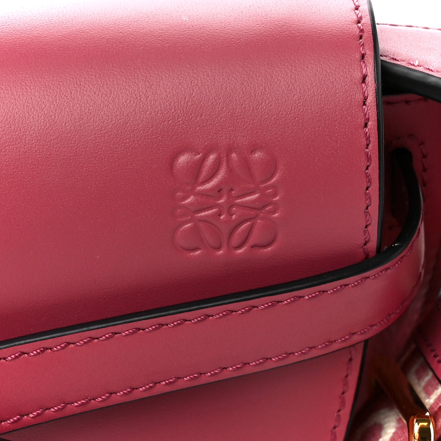 Calfskin Jacquard Mini Gate Dual Bag Plumrose