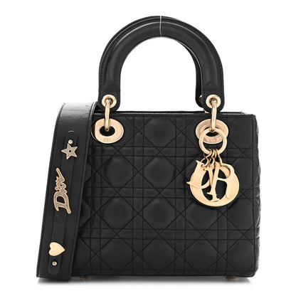 Christian Dior Lambskin Cannage Small My ABCDior Lady Dior Black 1 of 13