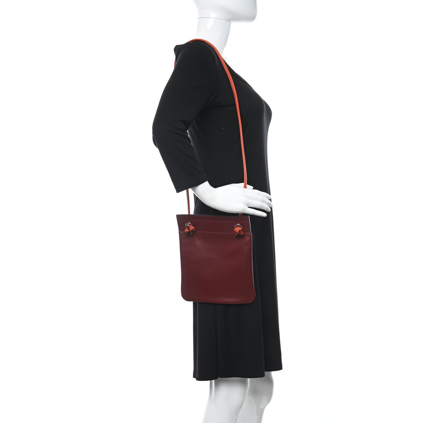 Milo Lambskin Swift Mini Aline Rouge H Orange