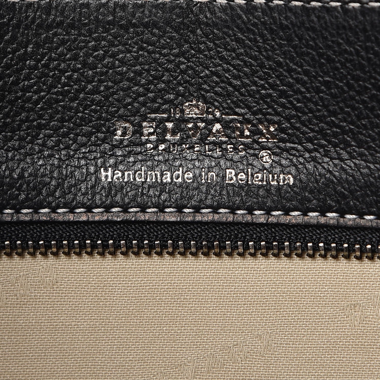 Delvaux Calfskin Brillant Cabas Black 6 of 13