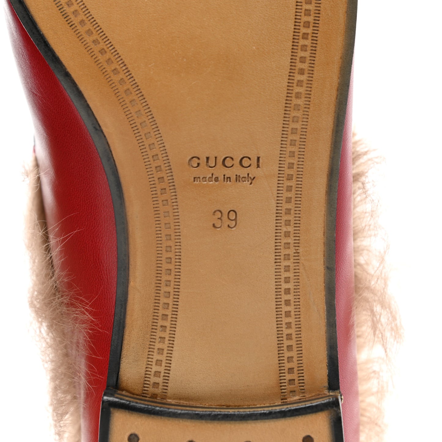 Malaga Kid Fur Womens Jordaan Loafers 39 Hibiscus Red Natural
