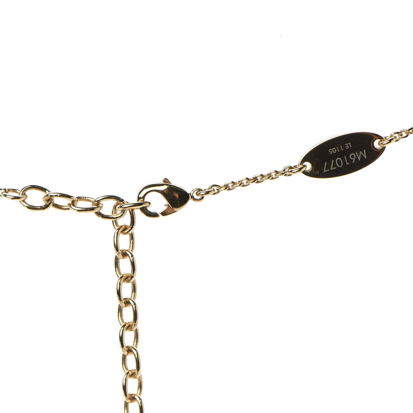 LV And Me Letter V Necklace Gold