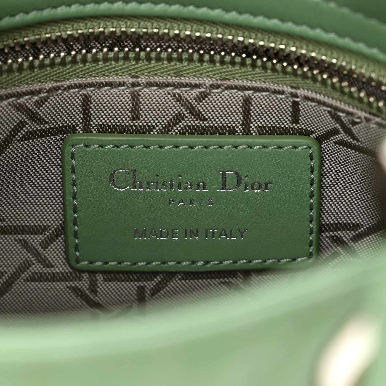 Christian Dior Christian Dior Mini Lady Bag Green 6 of 13
