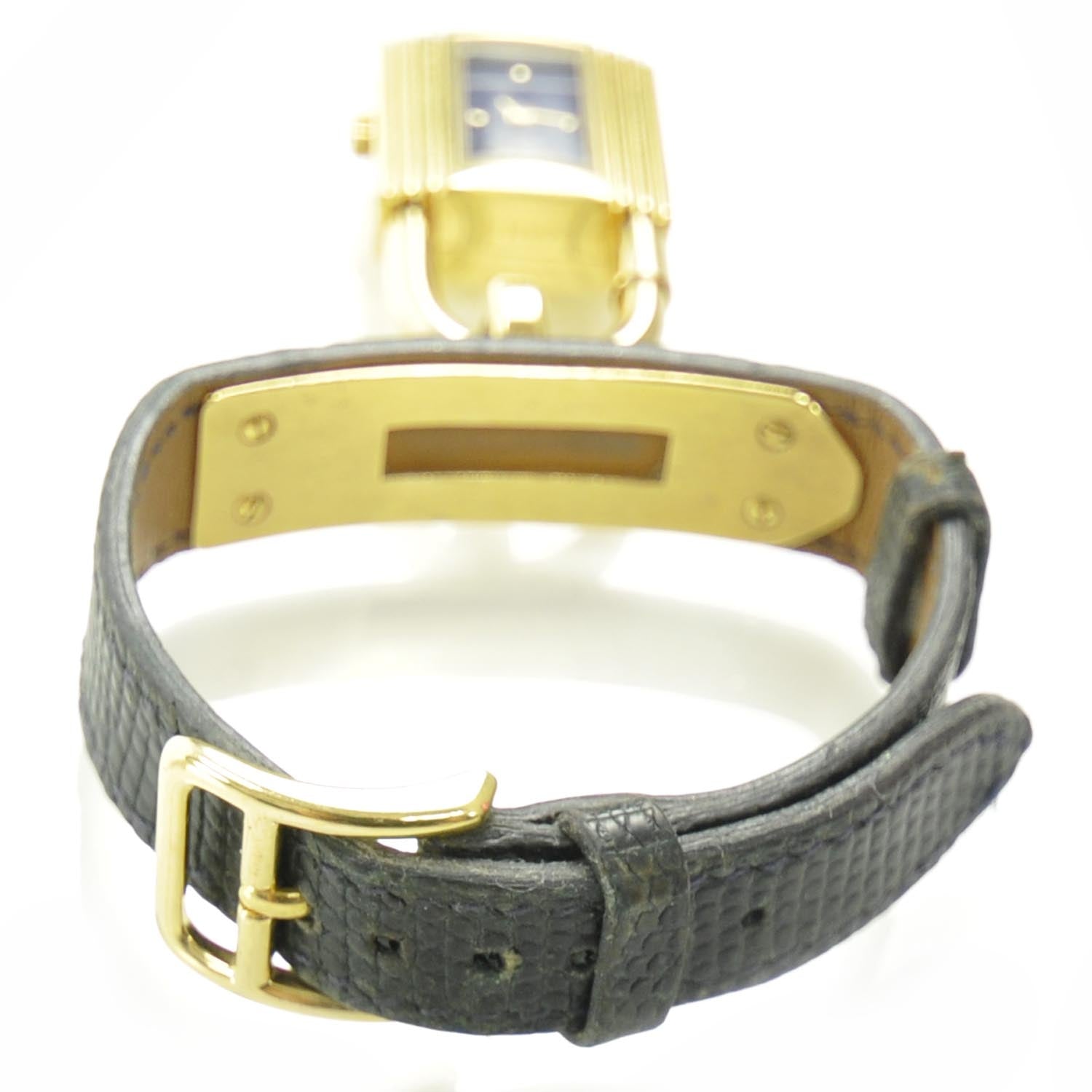 Hermes Stainless Steel Lizard 20mm Kelly Cadena Quartz Watch Mykonos 3 of 10