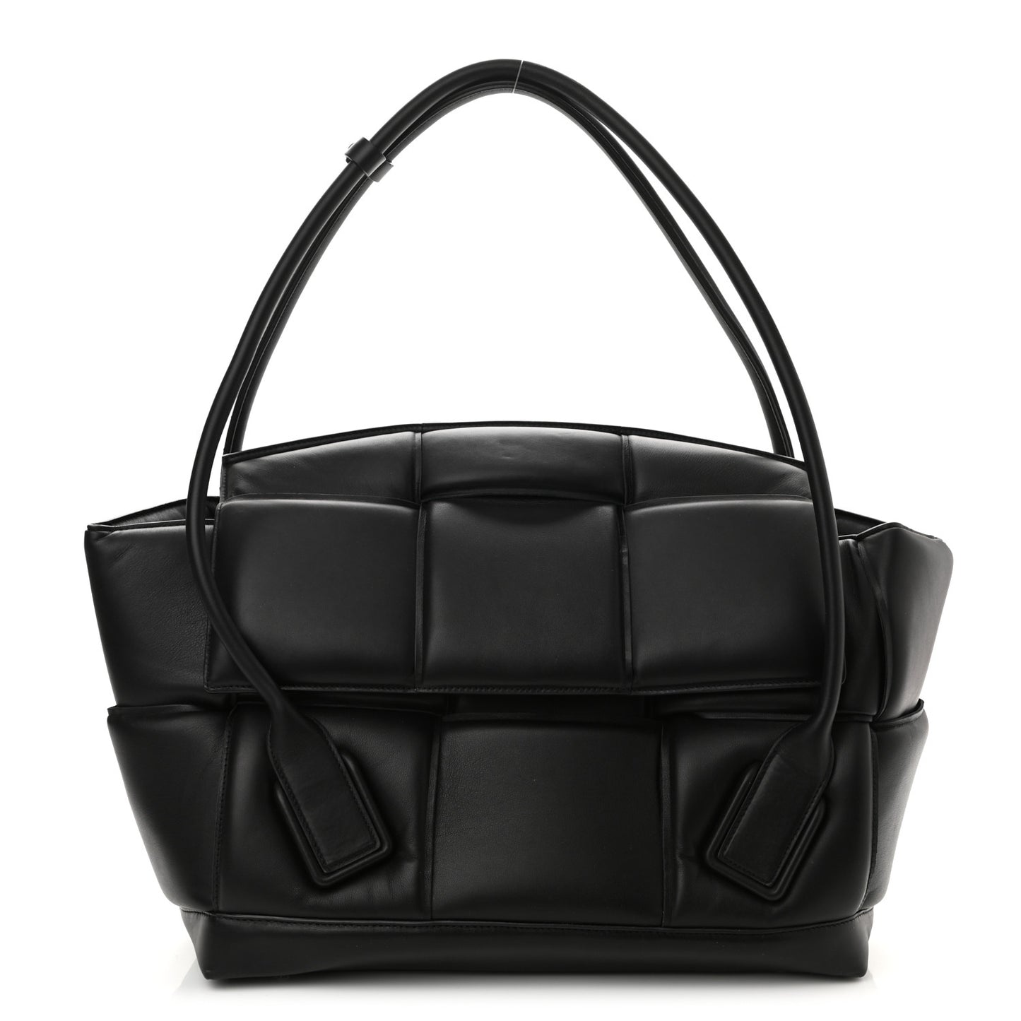 Nappa Maxi Intrecciato Padded Large Arco Black