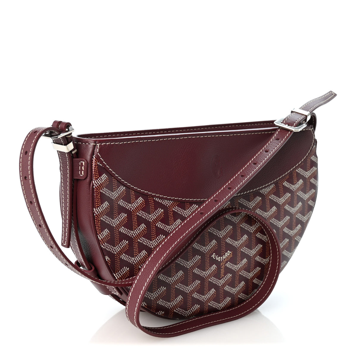 Goyard Goyardine Hirondelle Bag Burgundy 3 of 9