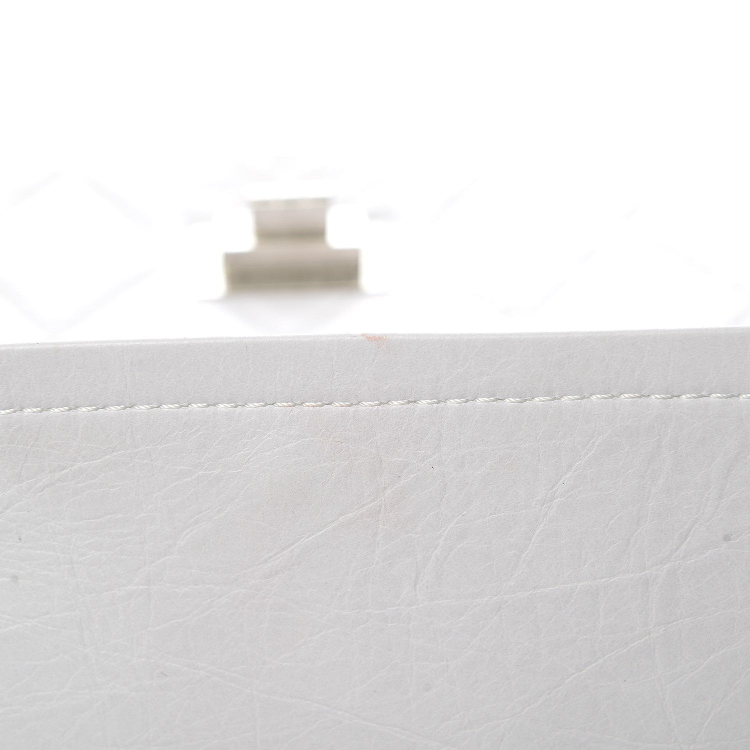 Chanel Aged Calfskin Quilted 50th Anniversary 2.55 Reissue 228 Flap White 11 of 11