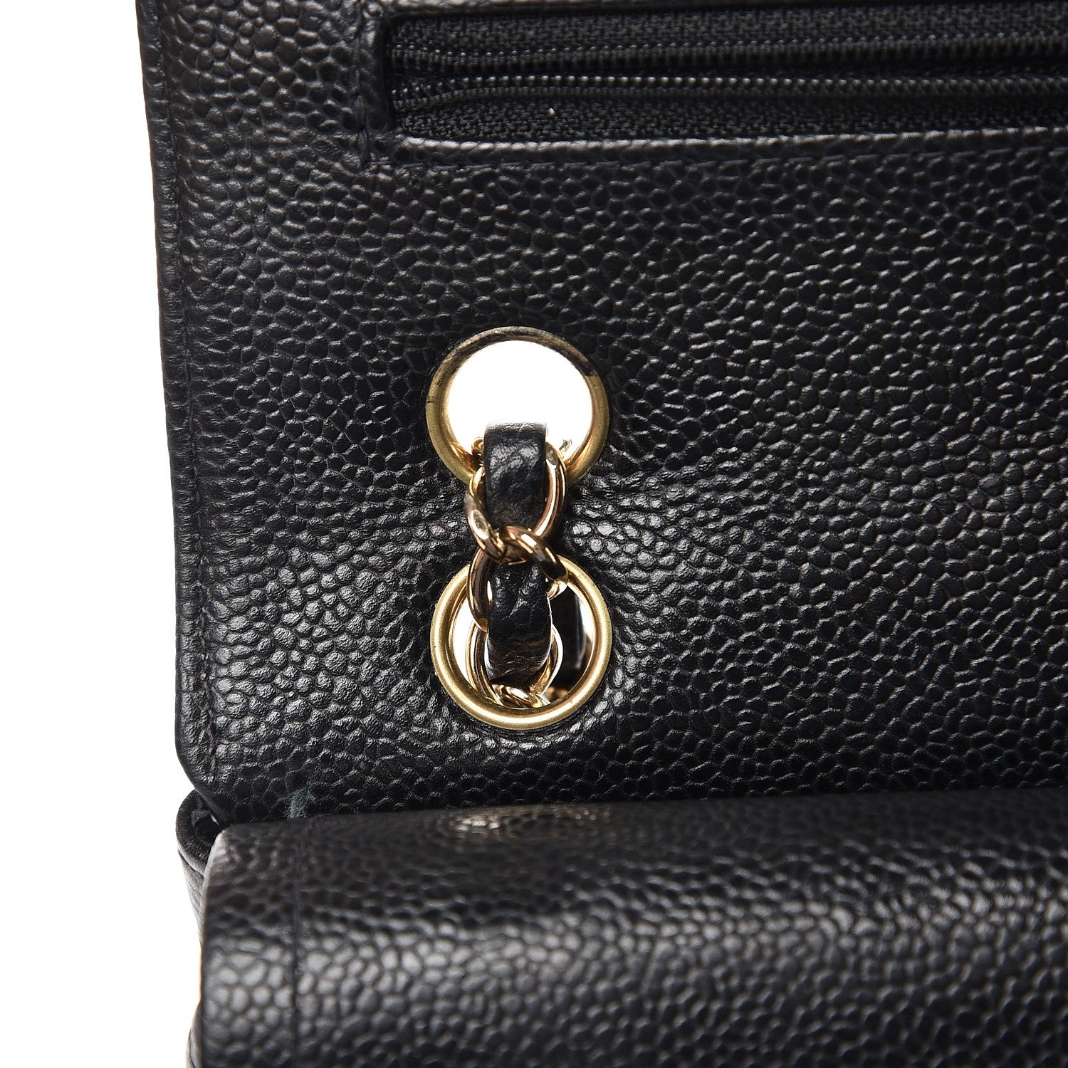 Chanel Caviar Quilted Medium Double Flap Black 12 of 15