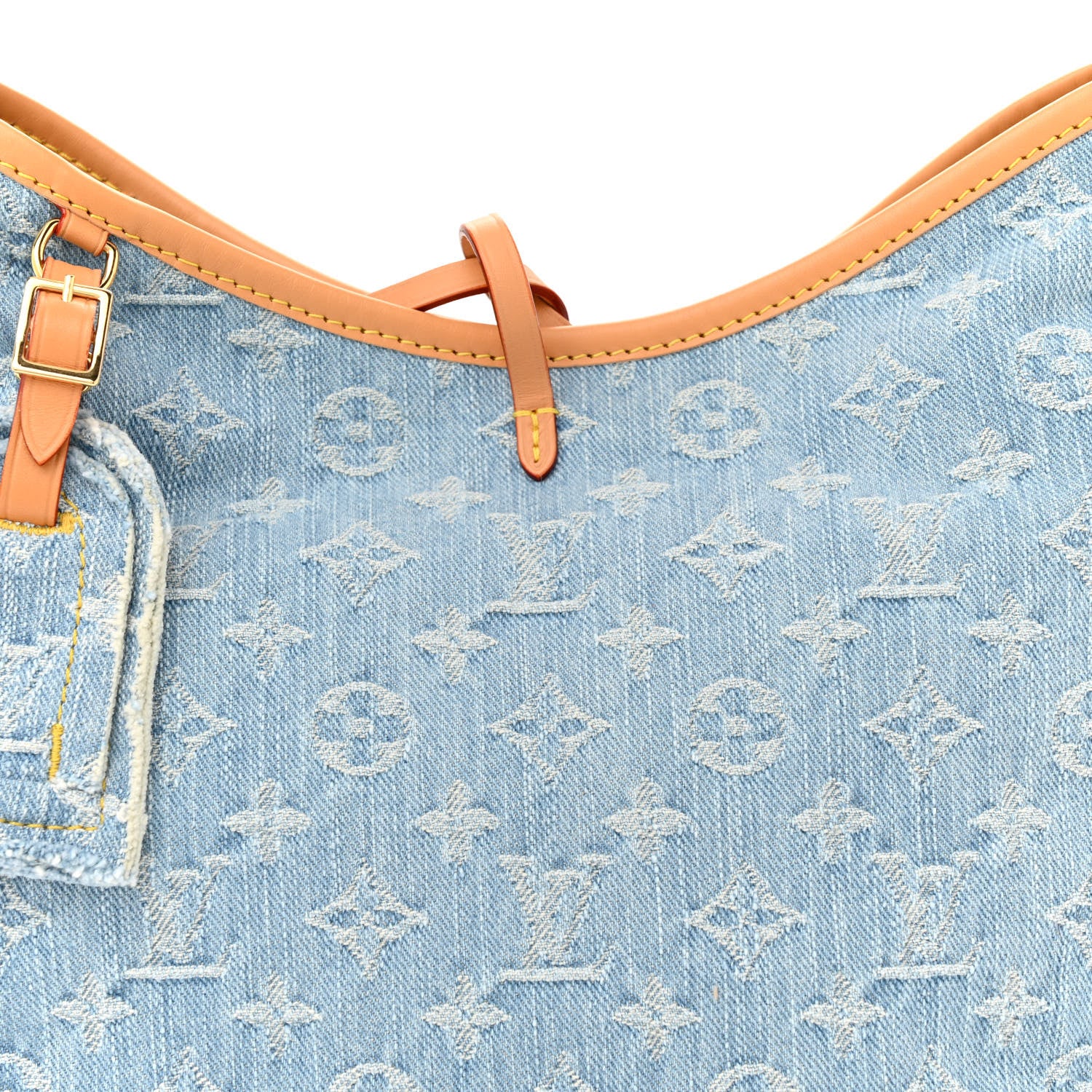 Louis Vuitton Monogram Denim CarryAll PM Sky Blue 9 of 12