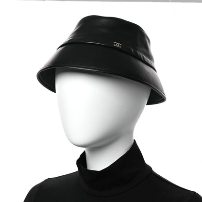 Chanel Lambskin CC Bucket Hat M Black 2 of 9