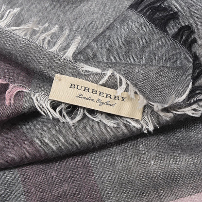 Burberry Modal Wool Giant Check Scarf Dark Trench 3 of 4