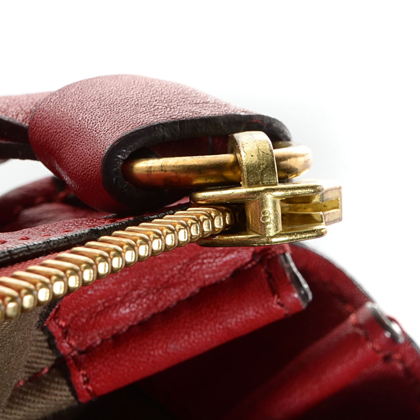 Calfskin Medium Marcie Satchel Garnet