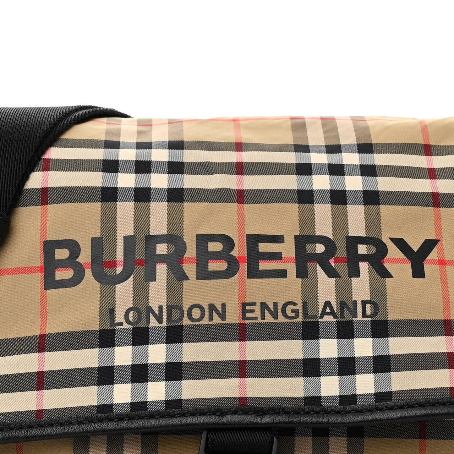 Nylon Vintage Check Logo Diaper Bag