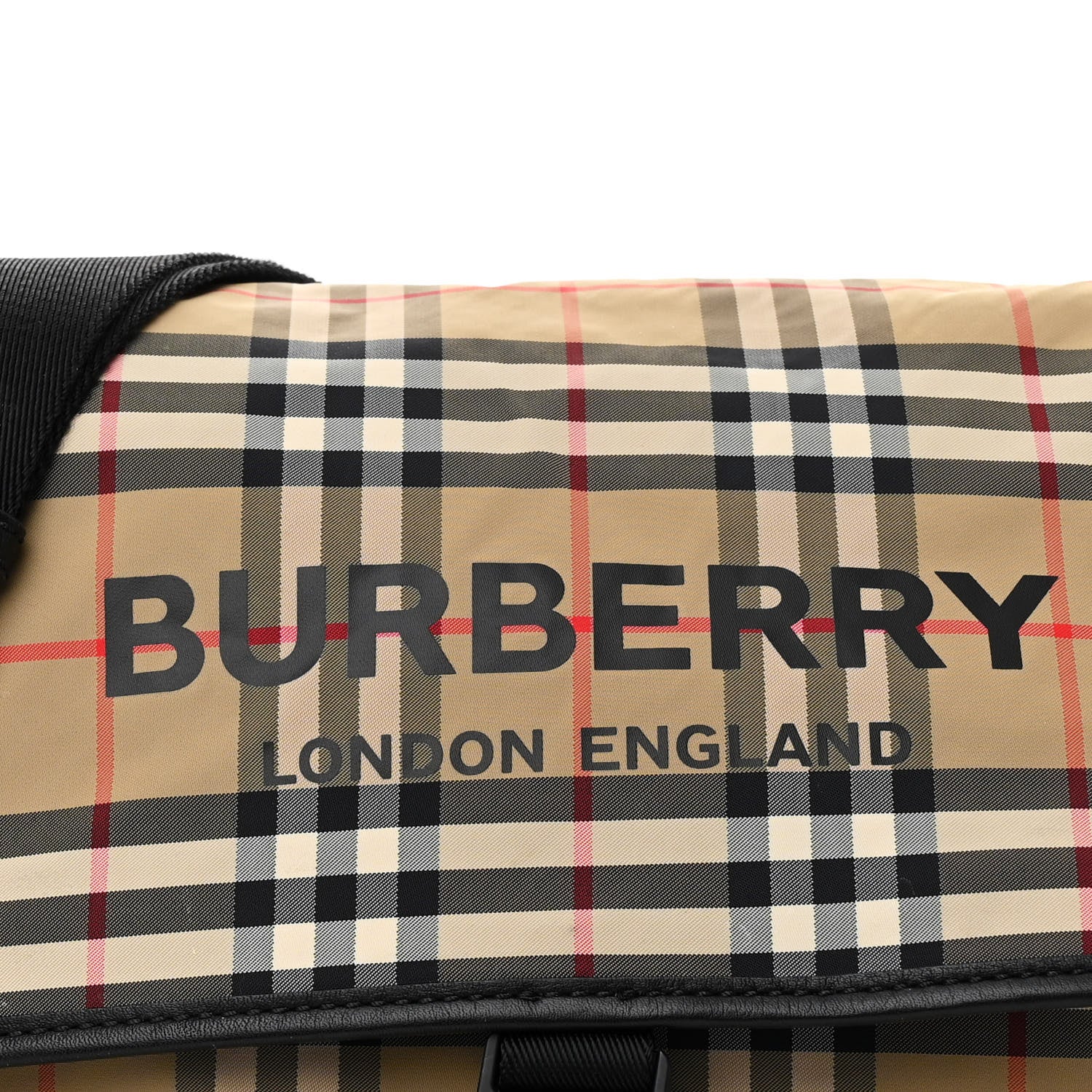 Burberry Nylon Vintage Check Logo Diaper Bag 8 of 13