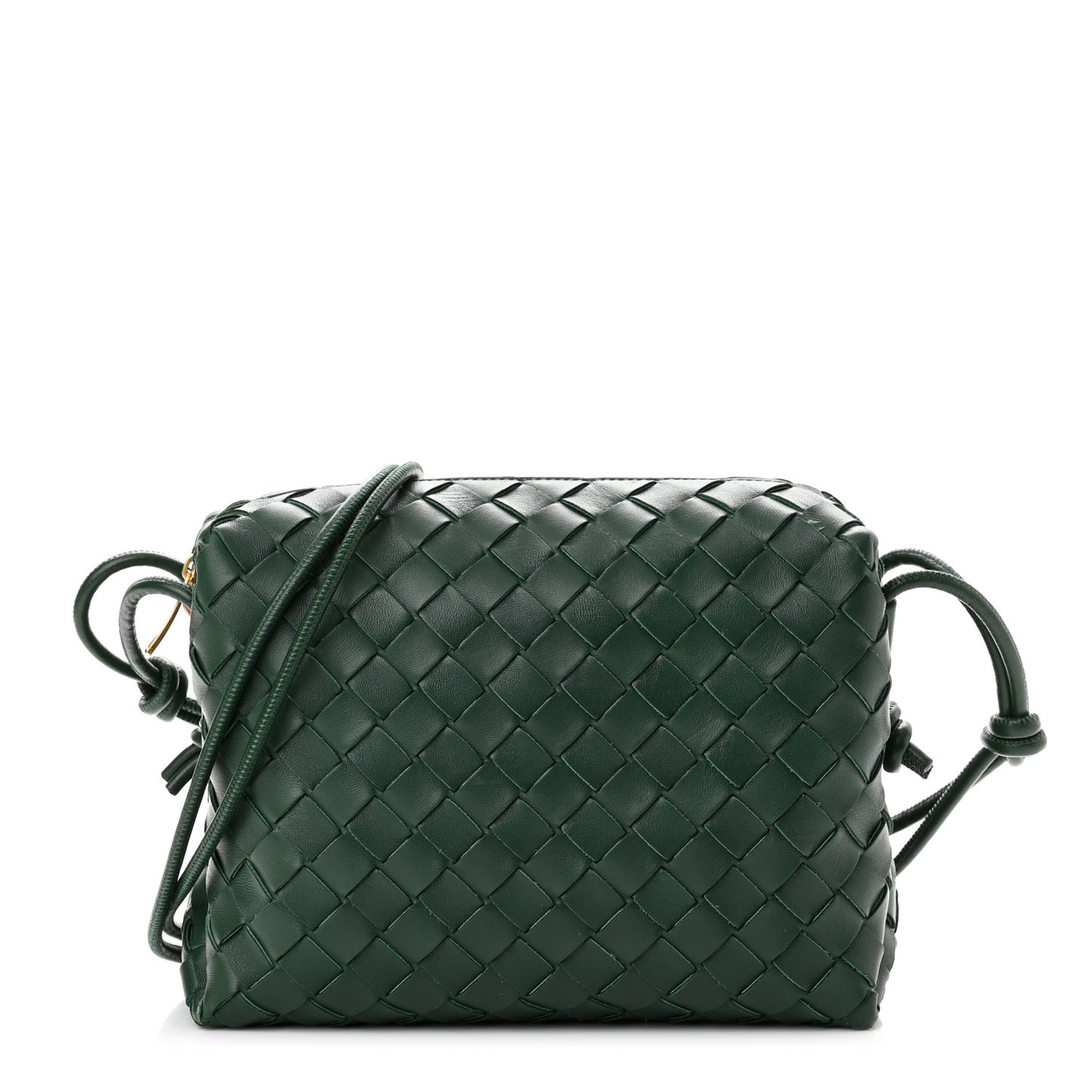 Nappa Intrecciato Small Loop Camera Bag Raintree