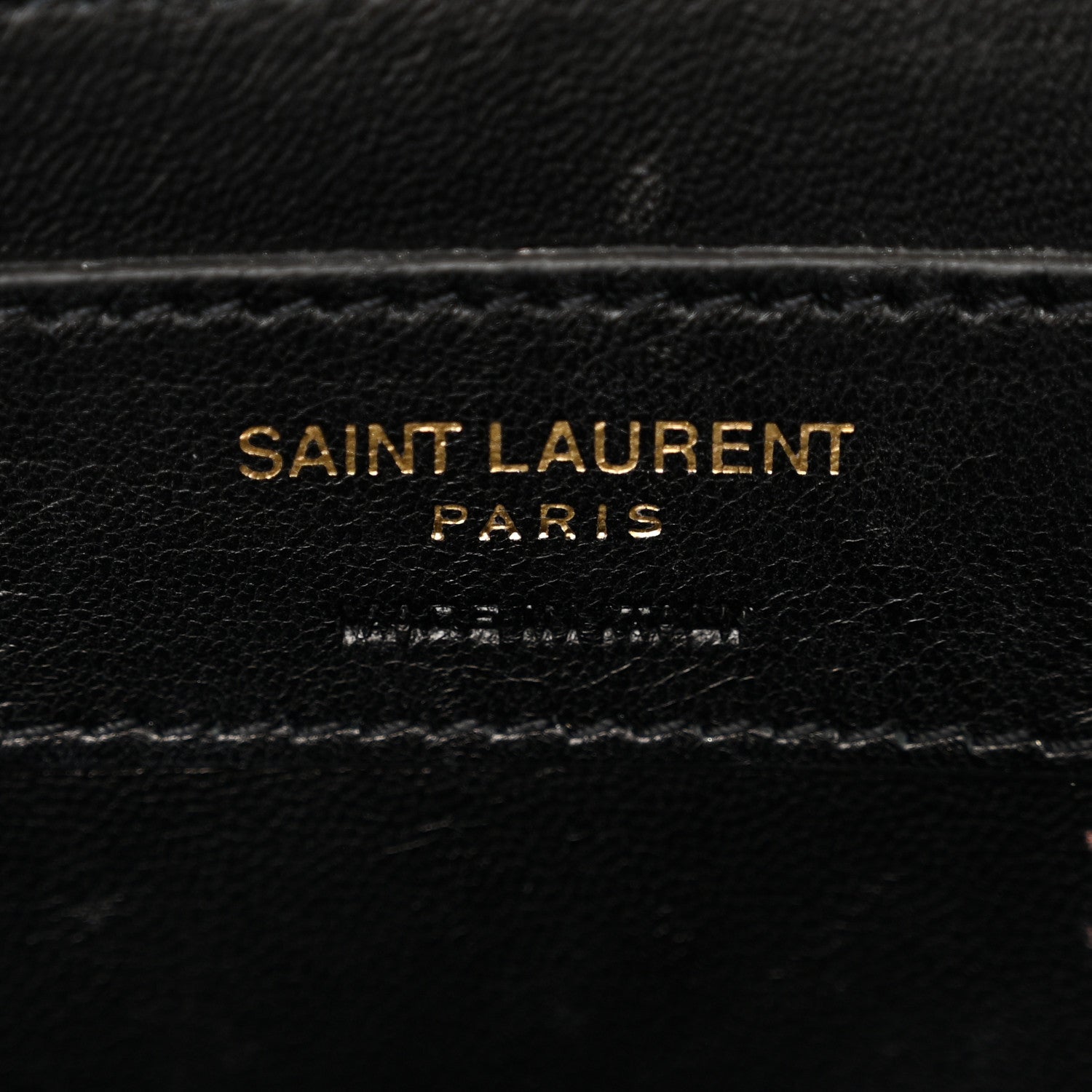 Saint Laurent Textured Metallic Calfskin Classic Monogram Cassandre Clutch Pale Gold 6 of 7