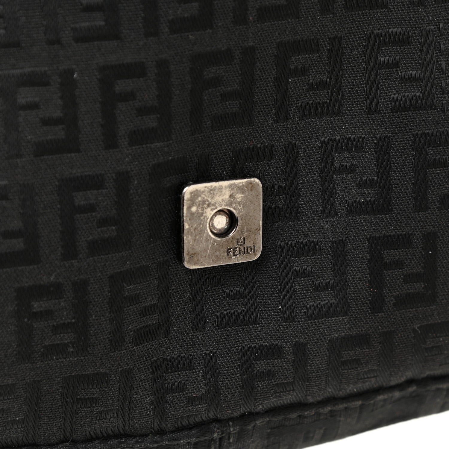 Fendi Zucchino Baguette Black 12 of 14
