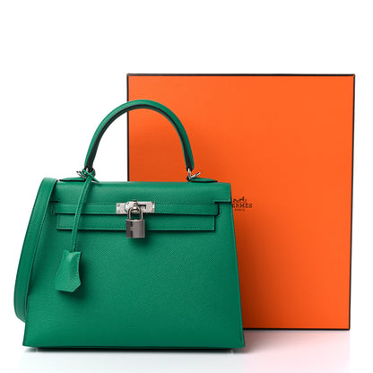 Hermes Epsom Kelly Sellier 25 Vert Jade 10 of 10