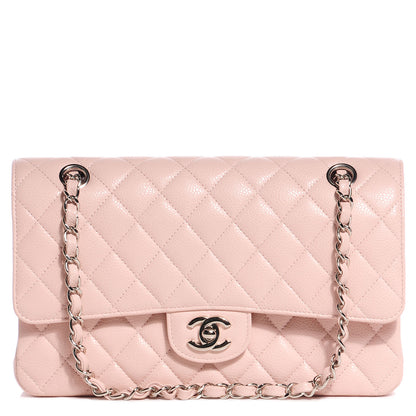 Chanel Caviar Quilted Medium Double Flap Pink 1 of 8
