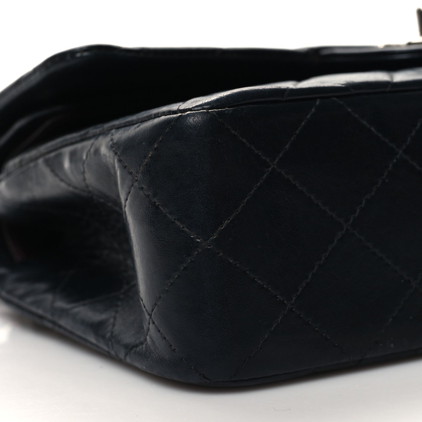 Lambskin Quilted Small Double Flap Black