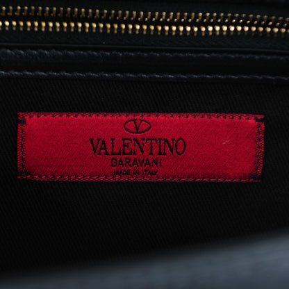 Valentino Garavani Vitello Medium Glam Lock Rockstud Flap Black 6 of 7