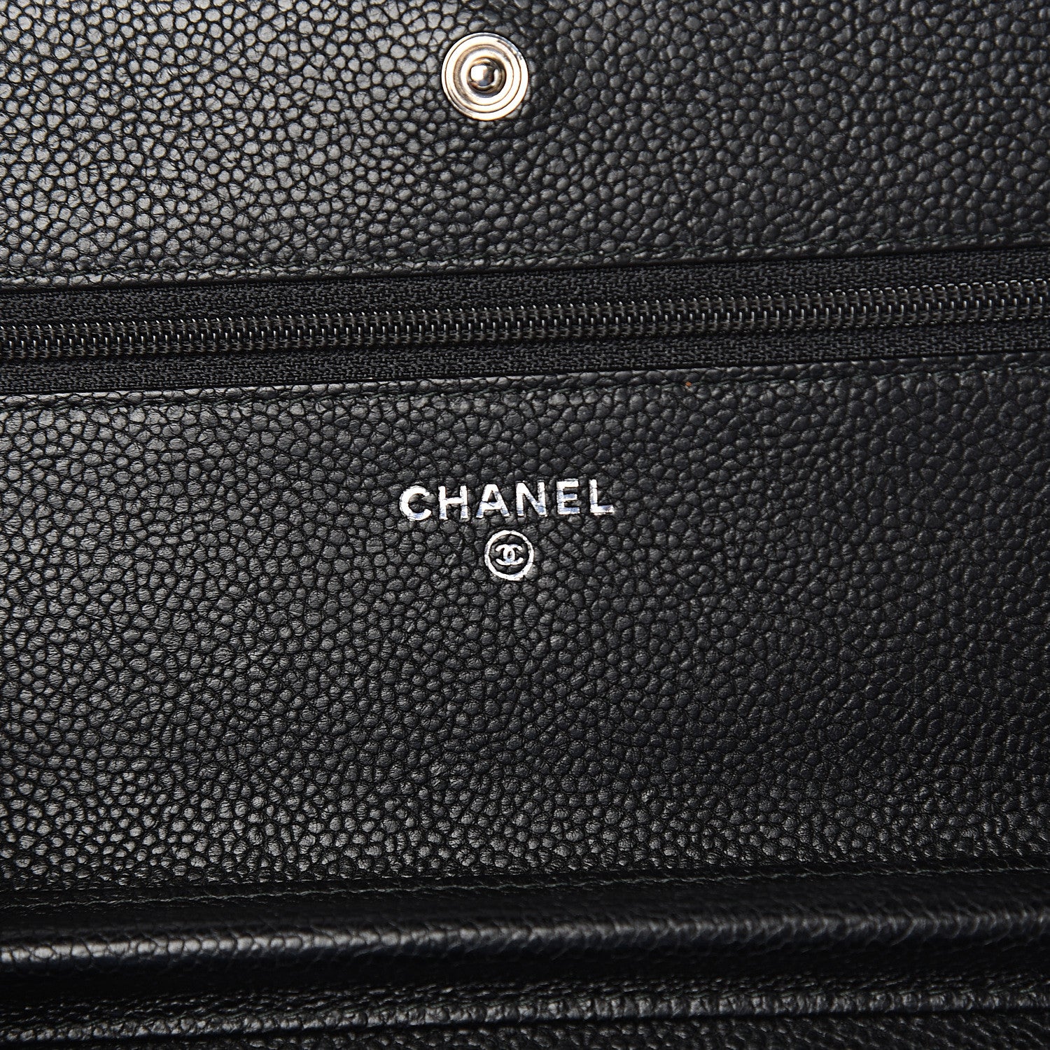Chanel Caviar Quilted Boy Wallet On Chain WOC Black 5 of 10