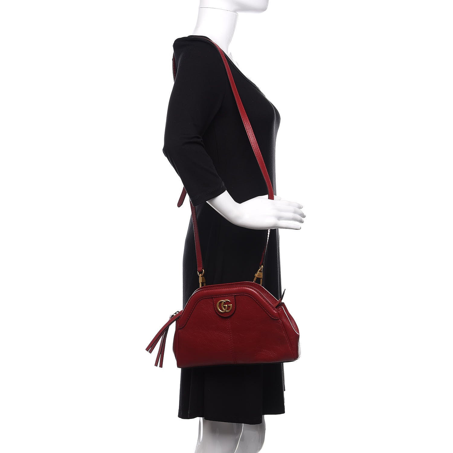 Gucci Piuma Lux Calfskin Small Re(Belle) Crossbody Bag Romantic Cerise 2 of 12