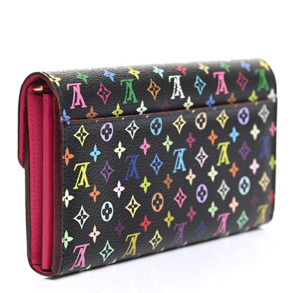 Louis Vuitton Monogram Multicolor Sarah Wallet NM Black Grenade 3 of 6