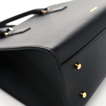 Versace Calfskin Virtus Tote Black 10 of 11