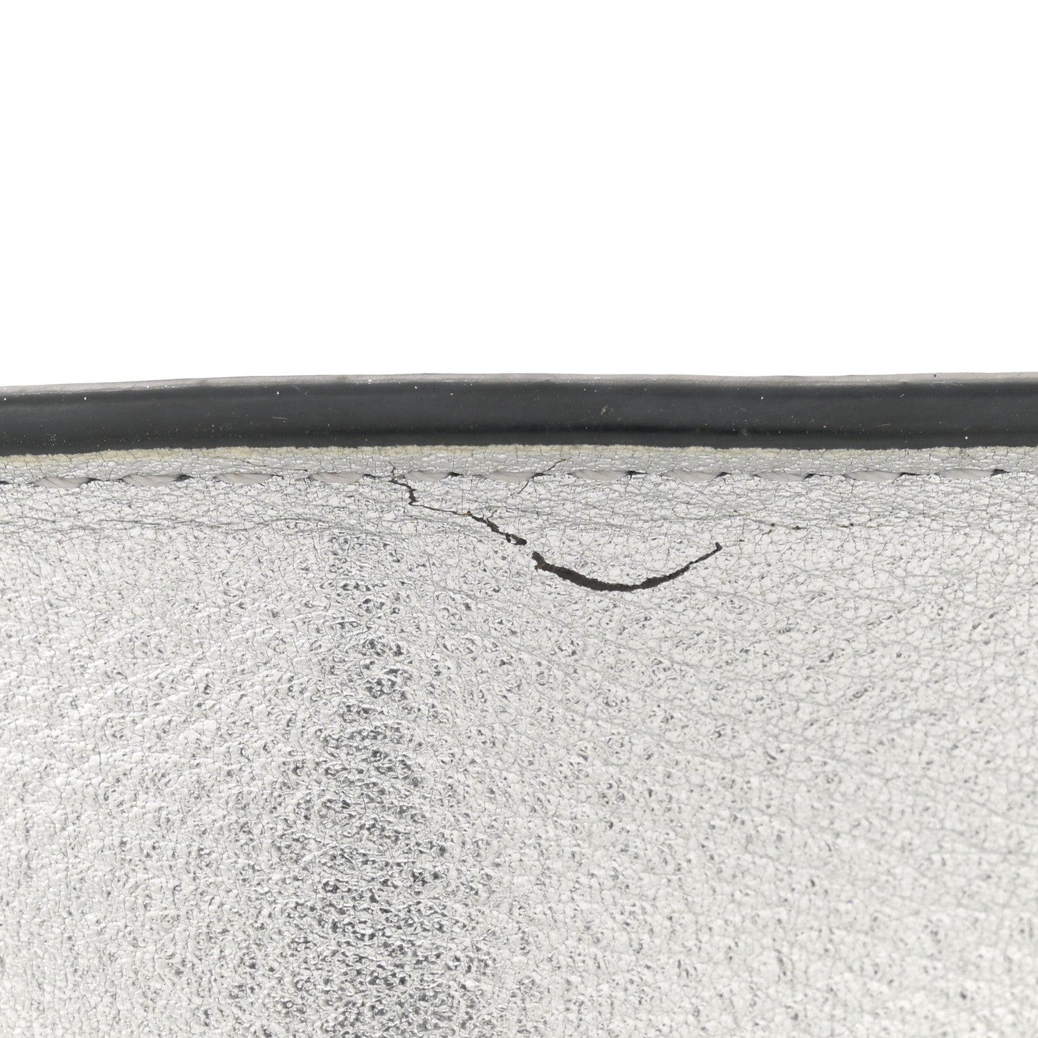 Valentino Garavani Metallic Grainy Calfskin Mini Vlogo Hobo Bag Silver 10 of 15