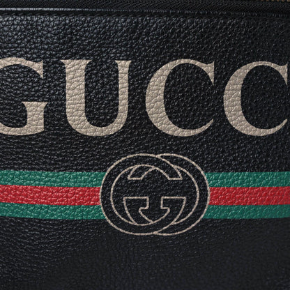 Gucci Grained Calfskin Logo Belt Bag Black 10 of 10