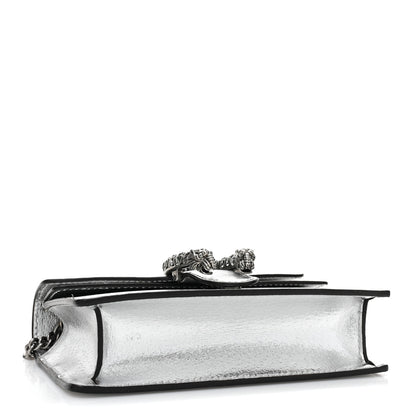 Gucci Metallic Calfskin Super Mini Dionysus Shoulder Bag Silver 4 of 10