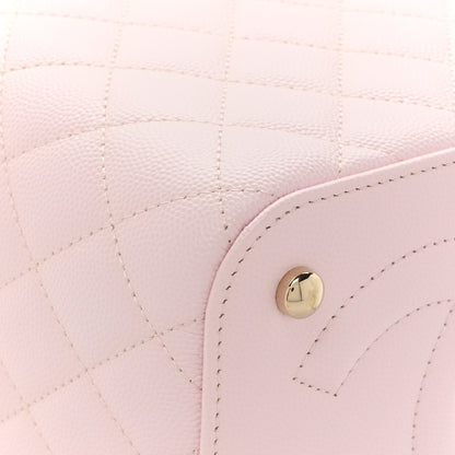 Chanel Caviar Quilted Small Top Handle Vanity Case With Chain Light Pink 12 of 12