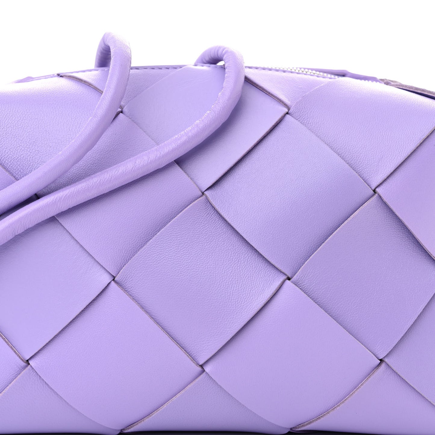 Lambskin Maxi Intrecciato Small Cassette Camera Bag Wisteria