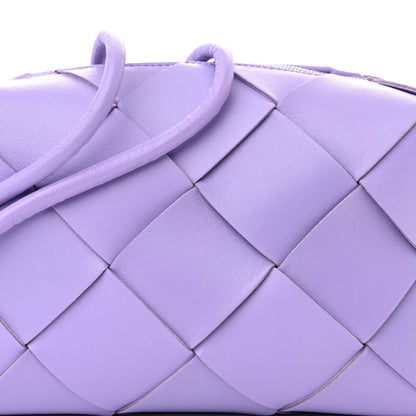 Bottega Veneta Lambskin Maxi Intrecciato Small Cassette Camera Bag Wisteria 7 of 9