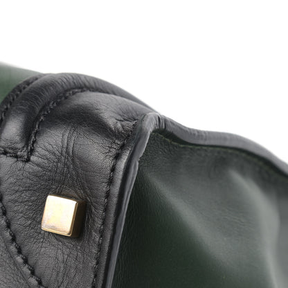 Celine Smooth Calfskin Mini Bi-Color Luggage Forest Black 7 of 22