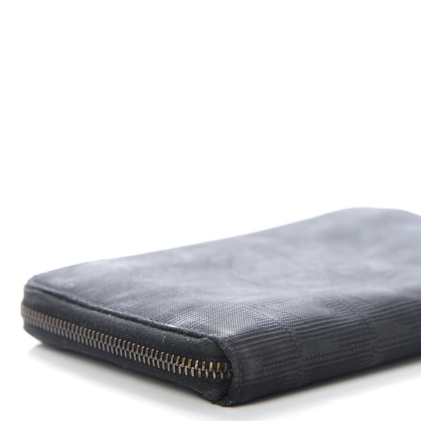 Nylon Travel Zip Around Wallet Black