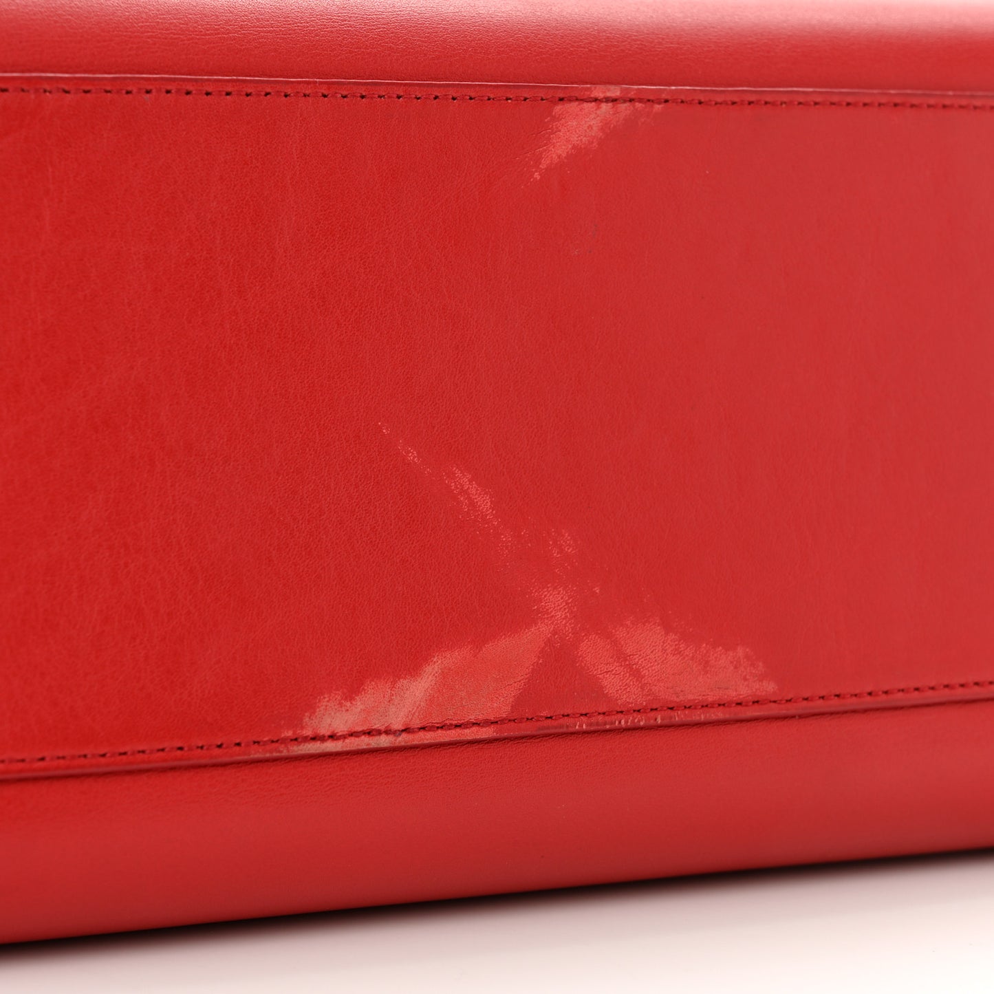Calfskin Small Monogram Cabas Lipstick Red