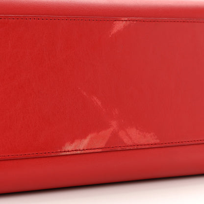 Saint Laurent Calfskin Small Monogram Cabas Lipstick Red 12 of 12