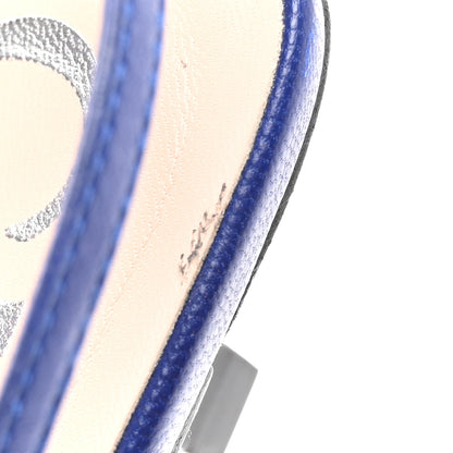 Gucci Tela Retino Nappa Charlotte Crystal GG Monogram Square G 35mm Slingback Pumps 37.5 Splash Net Blue Witch 7 of 8