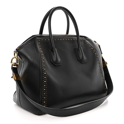Givenchy Calfskin Medium Studded Antigona Black 3 of 13