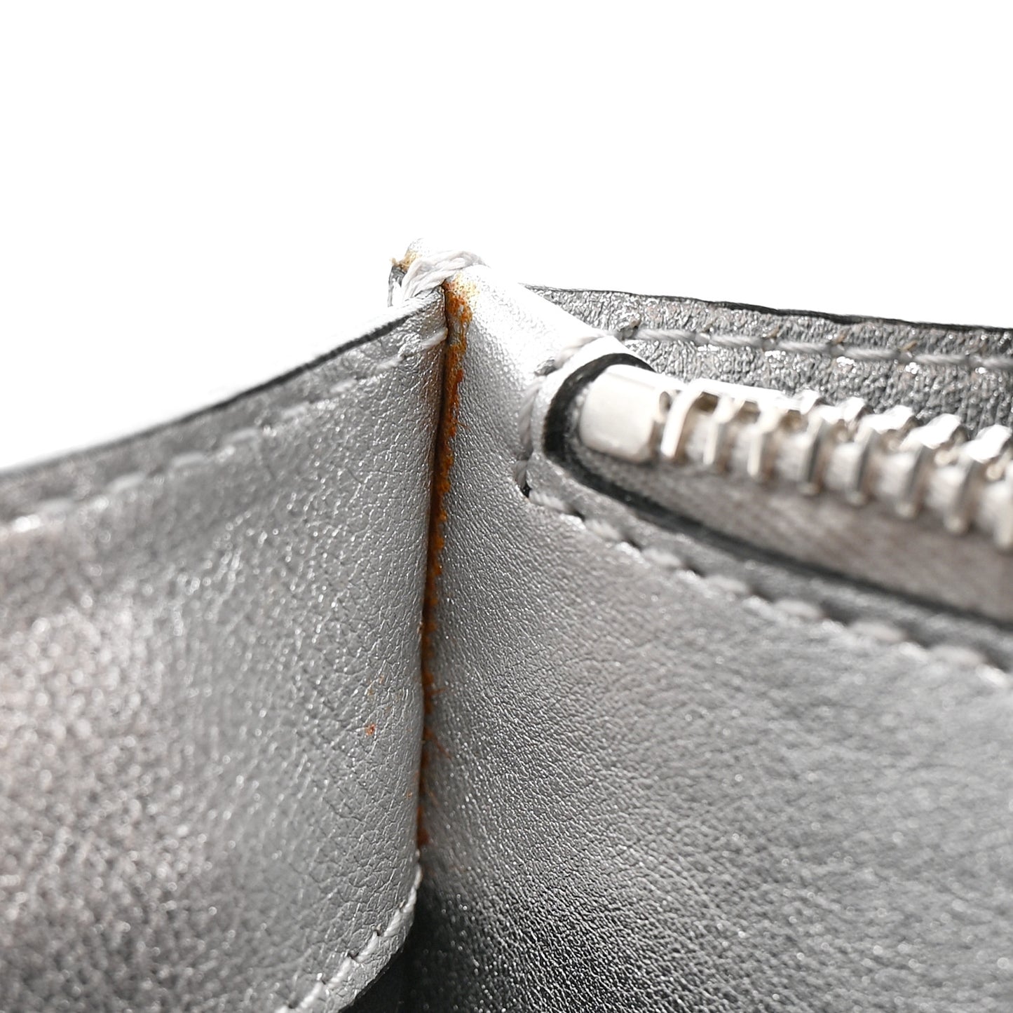 Metallic Calfskin Small Rockstud No Limit Shoulder Bag Silver