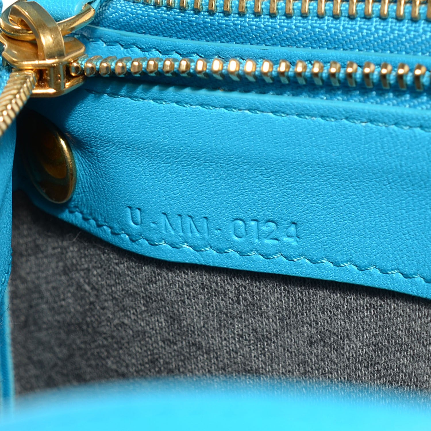 Celine Lambskin Large Trio Crossbody Bag Turquoise 7 of 8