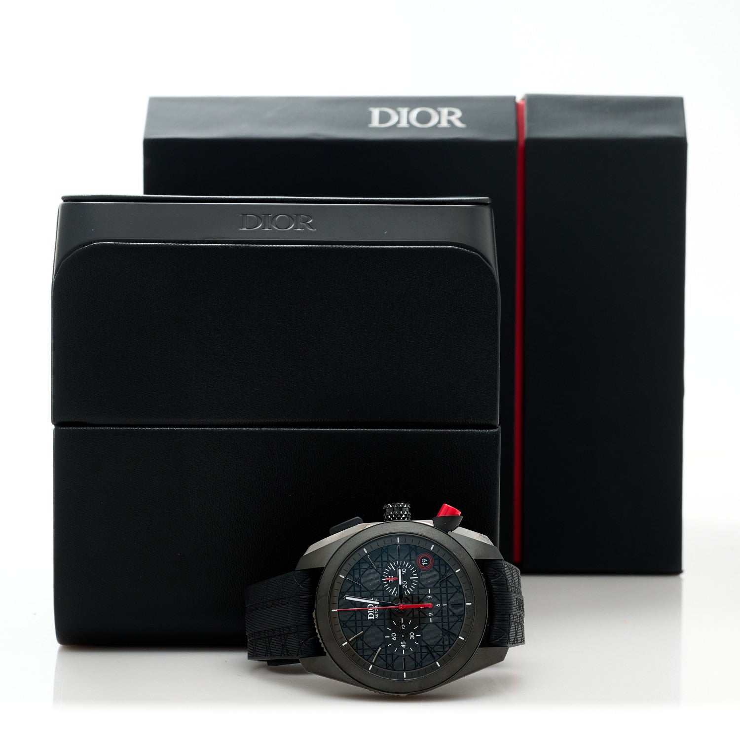 Christian Dior DLC Stainless Steel Rubber 41mm Chiffre Rouge Chronograph Automatic Watch Black 5 of 5