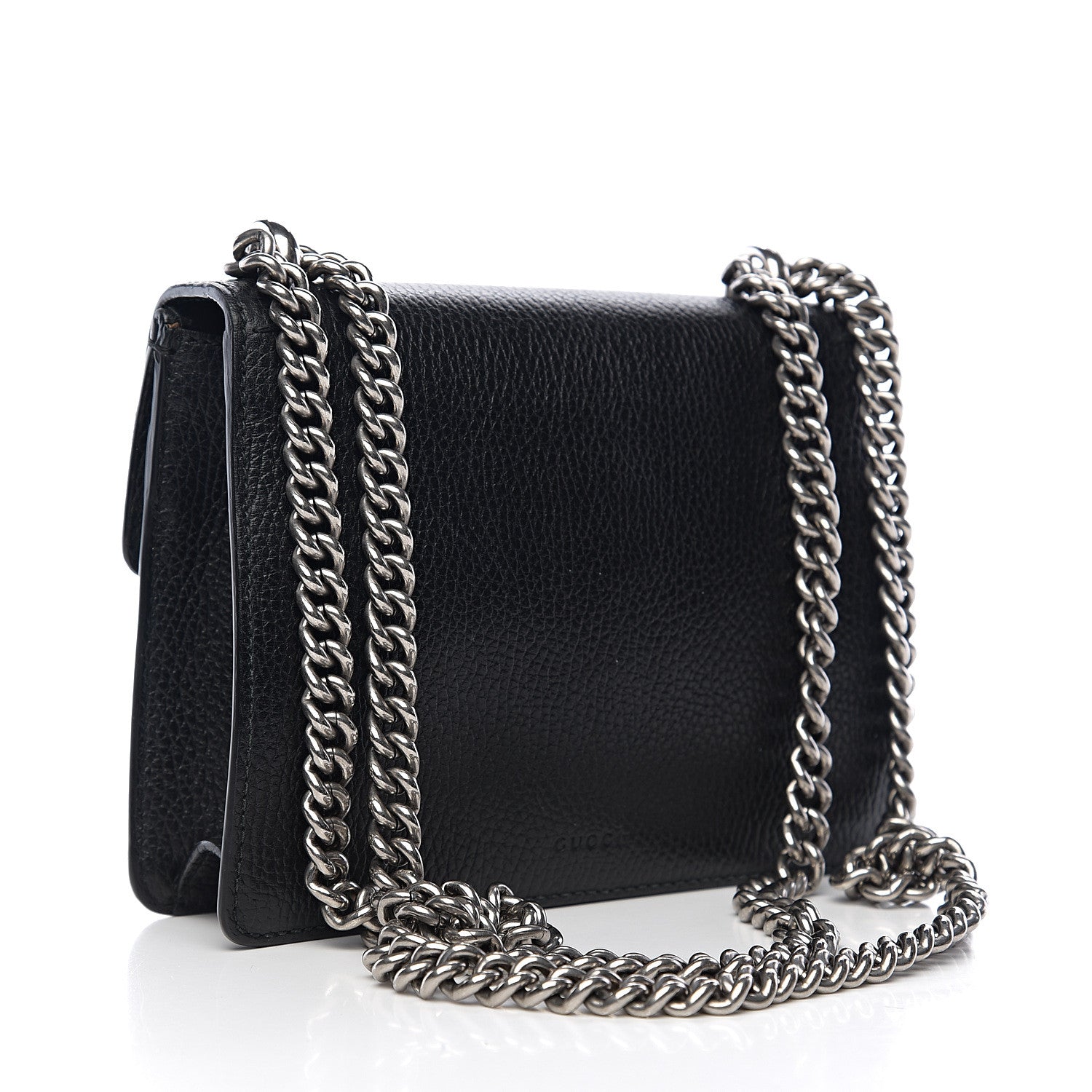 Gucci Calfskin Mini Dionysus Shoulder Bag Black 2 of 11