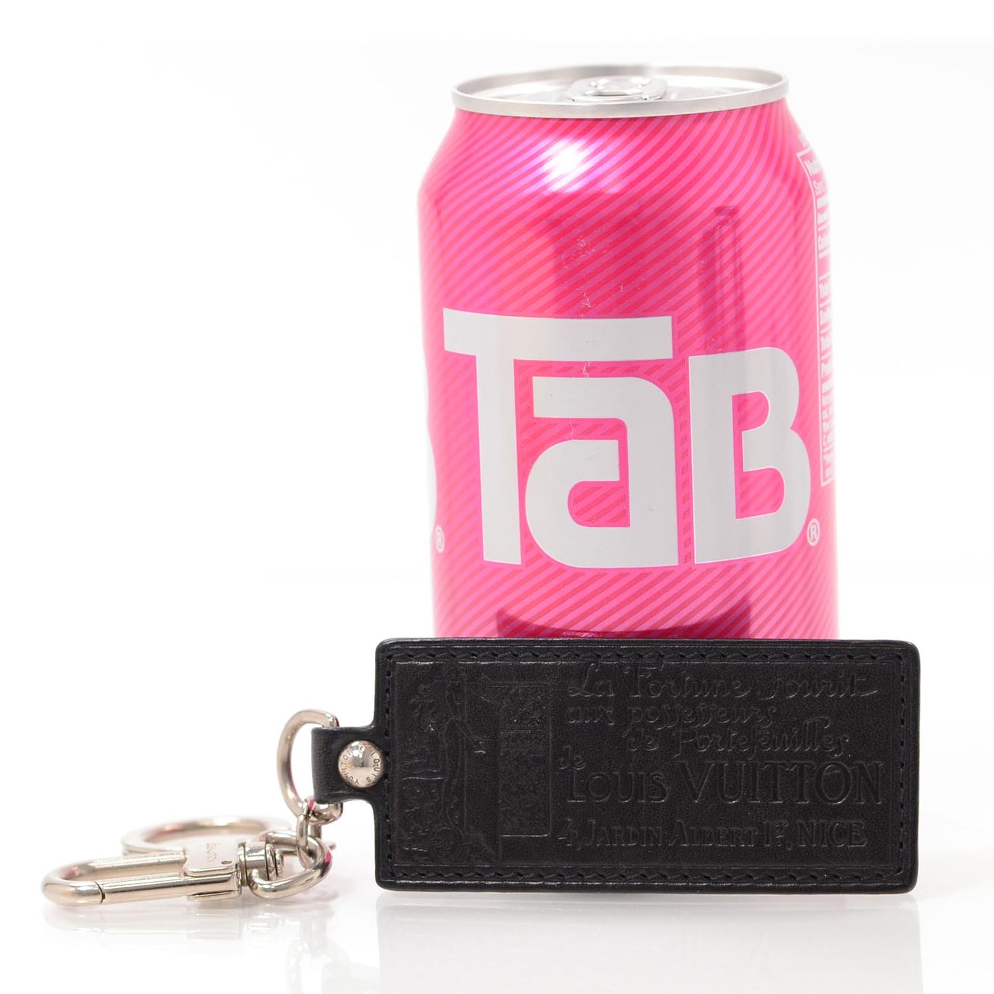 Leather Porte Clefs Fortune Key Chain Black
